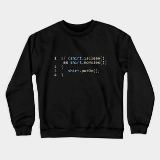 Simple Shirt Algorithm Crewneck Sweatshirt